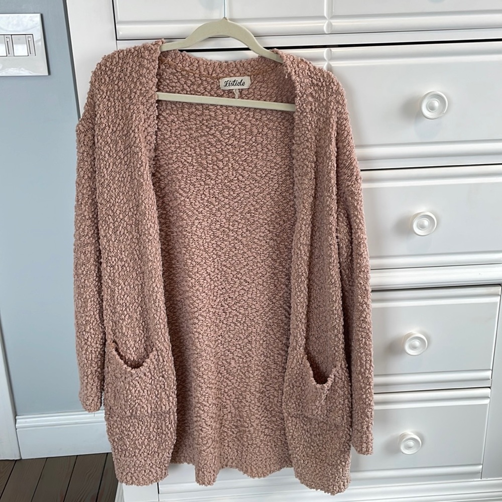 comfy and fuzzy long cardigan!